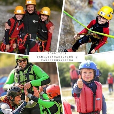 Familienpaket Allgäu: Familienrafting und Familiencanyoning