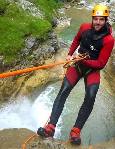 abseiler freude spass sonne wasser