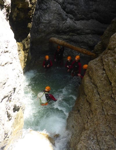 schlucht wasser action tirol canyoning