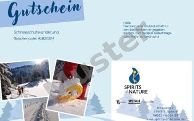Gutschein Schneeschuhwanderung Allgäu